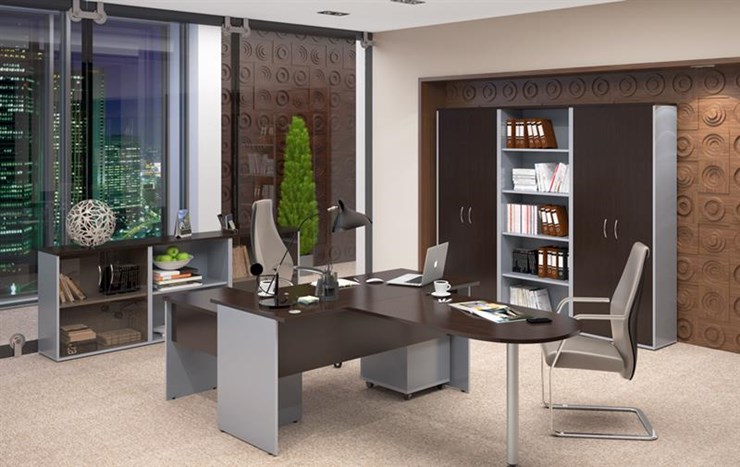 Офисный комплект мебели IMAGO - рабочее место, шкафы для документов в Абакане - изображение 3